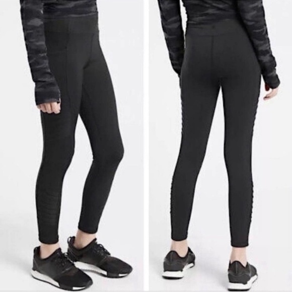 Athleta Girl Moto-vation Tight Leggings dark Army Green NWOT Girls Size XXL/16 - Picture 4 of 15